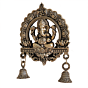 Decorative Brass Lord Ganesh Bell Wall hanging for Home Temple, BH11971