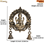 Decorative Brass Lakshmi Bell Hanging for Home Entrance, Temple & Vastu BH11972