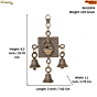 Decorative Brass Pooja Bell with Goddess Lakshmi Design BH11974