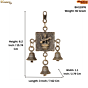 Decorative Brass Saraswati Bell Hanging. BH11976