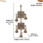 Brass Shubh Labh Wall Hanging Bell for Entrance & Home Temple BH11979