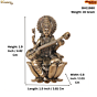 Small Goddess Saraswati Murti for Pooja, Study Table & Office Desk BH11980