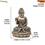 Mini Brass Buddha Idol for Home Decor & Meditation, BH11985