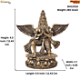Lord Garuda Brass Murti for Pooja, Mandir & Spiritual Decor BH12010