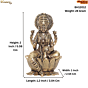 Small Goddess Lakshmi Murti for Pooja, Diwali & Mandir Decor BH12012