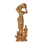 Brass Lady Statue Mini Small Brass Lady Figurine for Home Decor BH12018