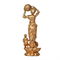 Brass Lady Statue Mini Small Brass Lady Figurine for Home Decor BH12018