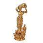 Brass Lady Statue Mini Small Brass Lady Figurine for Home Decor BH12018