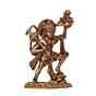 Brass Hanuman Idol Small | Mini Bajrangbali Murti for Pooja BH12036