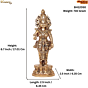 Decorative Radha Ji Murti for Home Temple BH12050