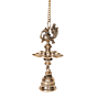 Brass Peacock Hanging Diya Wall Hanging for Home Temple BH12052