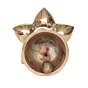 Brass Peacock Hanging Diya Wall Hanging for Home Temple BH12052