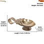 Brass Hand Diya Oil Lamp for Pooja Aarti & Festival Decor BH12053