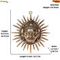 Decorative Brass Surya Face Wall Hanging BH12064