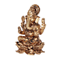Small Brass Ganesh Murti on Lotus BH12069