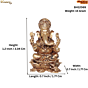 Small Brass Ganesh Murti on Lotus BH12069