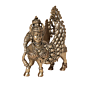 Religious Brass Kamdhenu Murti for Home Temple, Pooja Room & Vastu Decor BH12074 