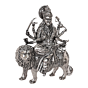 Decorative Silver Ambe Maa Statue for Pooja Room & Spiritual Decor BH12080