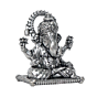 Decorative Silver Ganesh Statue for Pooja & Spiritual Decor BH12082