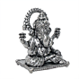 Decorative Silver Ganesh Statue for Pooja & Spiritual Decor BH12082