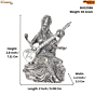 Goddess Saraswati Murti for Home Temple BH12086