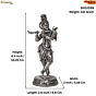Lord Krishna Murti for Home Temple BH12099