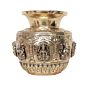 Decorative Brass Pooja Kalash with Ashta Lakshmi Design for Home Temple, BH12129