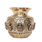 Decorative Brass Pooja Kalash with Ashta Lakshmi Design for Home Temple, BH12129