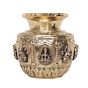 Decorative Brass Pooja Kalash with Ashta Lakshmi Design for Home Temple, BH12129