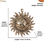 Brass Sun God Wall Hanging for Home Entrance, Vastu & Spiritual Decoration BH12131