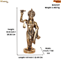 Brass Vishnu Idol for Home Temple BH12137