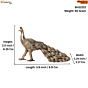 Brass Peacock Showpiece for Home Decor BH12222