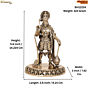 Brass Lord Hanuman Idol for Home Temple BH12224