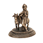 Brass Krishna with Cow Idol BH12234