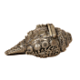 Brass Shankh with Vishnu Dashavatar Design BH12236