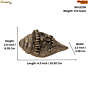 Brass Shankh with Vishnu Dashavatar Design BH12236