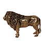 Decorative Brass Lion Statue for Vastu, Office Desk & Living Room BH12237