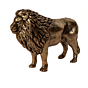 Decorative Brass Lion Statue for Vastu, Office Desk & Living Room BH12237
