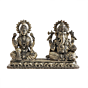 Brass Ganesh Lakshmi Idol for Home Temple BH12249