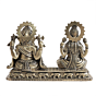 Brass Ganesh Lakshmi Idol for Home Temple BH12249