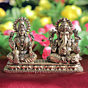 Brass Ganesh Lakshmi Idol for Home Temple BH12249