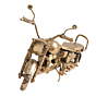 Brass Bullet Bike Showpiece BH12256