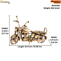 Brass Bullet Bike Showpiece BH12256