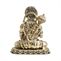 Mini Brass Hanuman Ji Sitting Idol BH12263