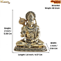 Mini Brass Hanuman Ji Sitting Idol BH12263