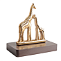 White Metal Giraffe Showpiece Decorative Animal Figurine for Home & Office Table Decor BH12292