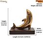 White Metal Dolphin Showpiece, BH12311