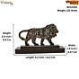 White Metal Lion Big Showpiece Decorative Lion Statue for Home Decor, Office & Gift, BH12330