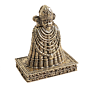 Brass Small khatusham Murti for Home Temple, Car Dashboard & Office Decor BH12338