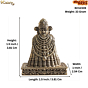 Mini Brass Khatu Shyam Idol for Home Decor & Puja BH12339